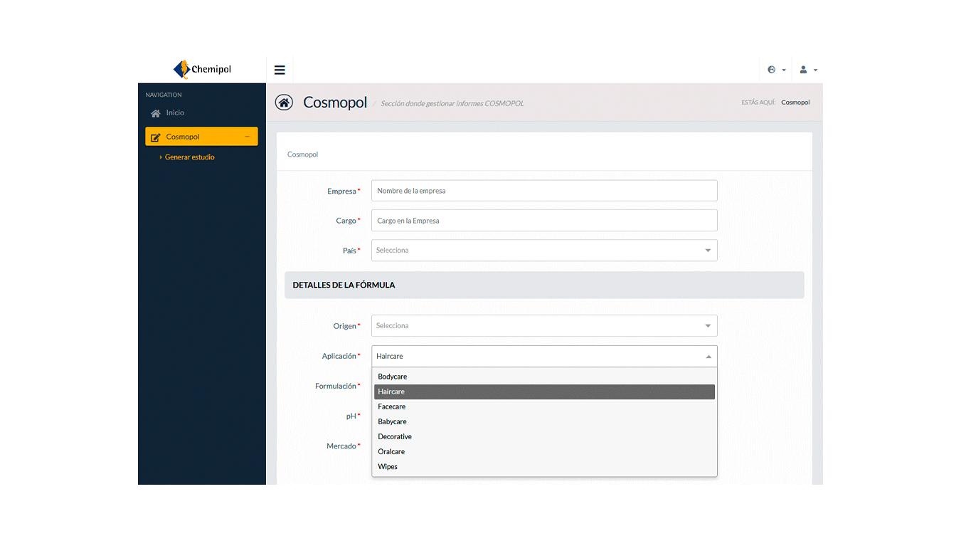 3 h diseno ux dessarrollo webapp control chemipol