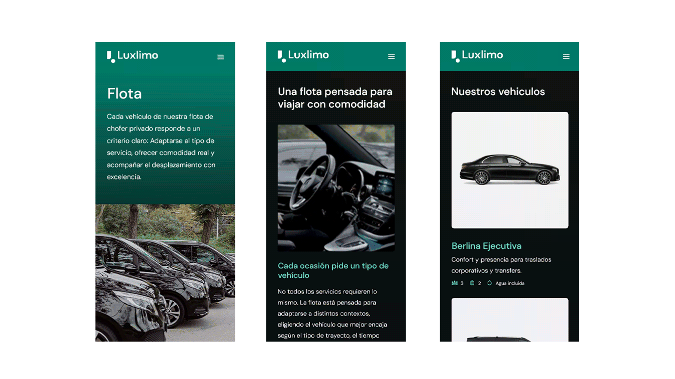 diseno desarrollo web branding luxlimo chauffeurs services w 10