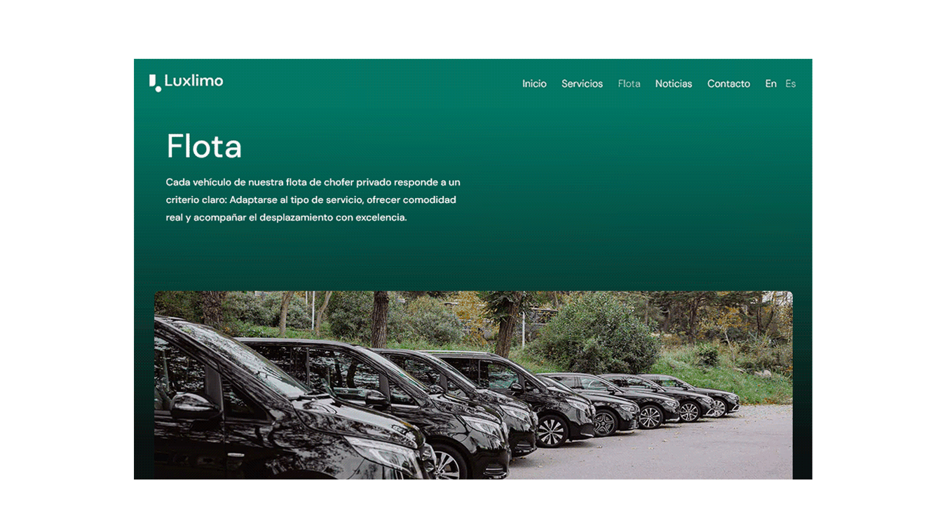 diseno desarrollo web branding luxlimo chauffeurs services w 5